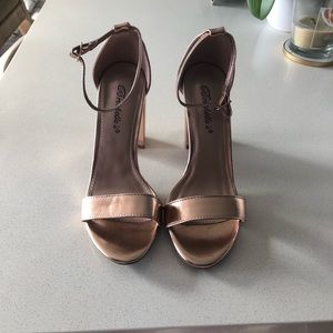 Rose Gold Chunky Heel